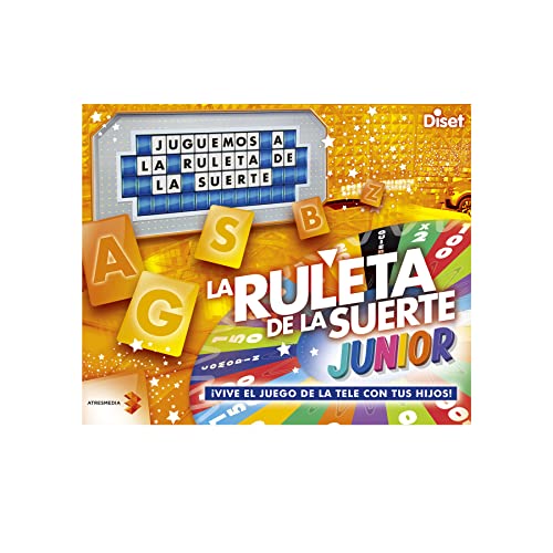 Diset Ruleta de la Suerte Junior Juego de mesa de 2 a 4 jugadores + 8 años en Español, multicolor (46207)