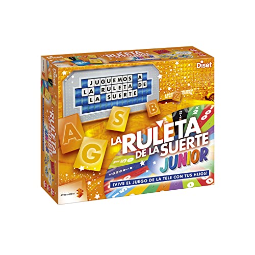 Diset Ruleta de la Suerte Junior Juego de mesa de 2 a 4 jugadores + 8 años en Español, multicolor (46207)