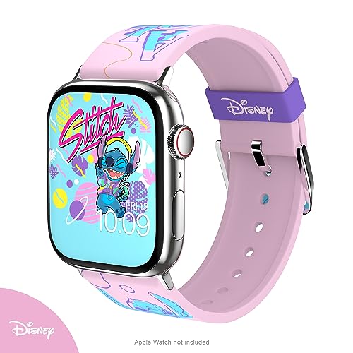 Disney - Correa para Apple Watch - Lilo & Stitch (Aloha) - Correa de reloj inteligente con licencia oficial, compatible con todos los tamaños y series de Apple Watch (no incluidos)