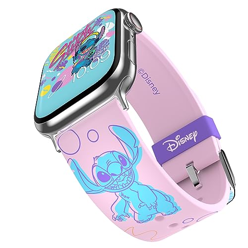 Disney - Correa para Apple Watch - Lilo & Stitch (Aloha) - Correa de reloj inteligente con licencia oficial, compatible con todos los tamaños y series de Apple Watch (no incluidos)