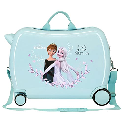 Disney Frozen Memories Maleta infantil Azul 50x39x20 cms Rígida ABS Cierre de combinación lateral 34L 1,8 kgs 4 Ruedas