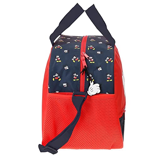 Disney Mickey Mouse Fashion Bolsa de Viaje Multicolor 40x28x22 cms Microfibra