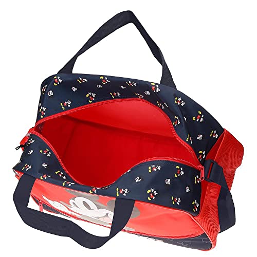 Disney Mickey Mouse Fashion Bolsa de Viaje Multicolor 40x28x22 cms Microfibra