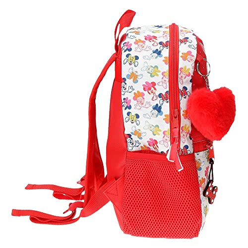 Disney Minnie Diva Mochila Escolar Adaptable a Carro Multicolor 25x32x12 cms Poliéster 9,6L