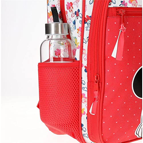 Disney Minnie Diva Mochila Escolar Adaptable a Carro Multicolor 25x32x12 cms Poliéster 9,6L