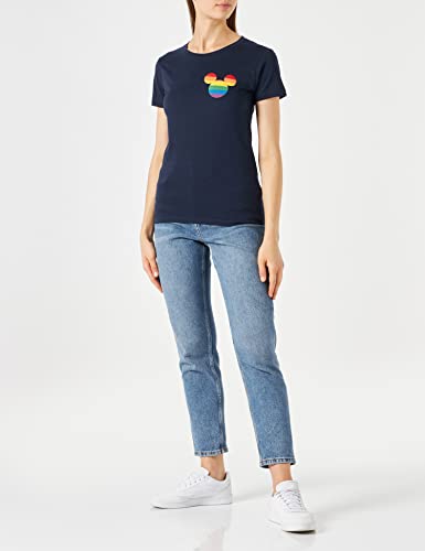 Disney WODMICKTS134 Camiseta, Vaquero, S para Mujer