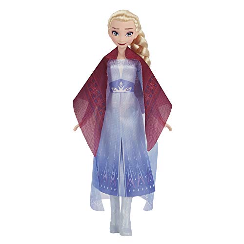 Disney's Frozen 2 - Elsa y Sus Amigos en la fogata - Muñeca de Elsa con Vestido y Largo Cabello Rubio, bebé Reno y Accesorios para muñeca - Juguete para niños y niñas de 3 años en adelante