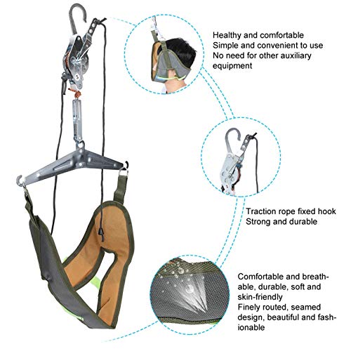 Dispositivo De Tracción De Cuello Cervical, Tractor De Vértebra Cervical Doméstico, Dispositivo De Tracción De Fijación De Soporte De Cuello Para Aliviar El Dolor De Cuello, Estirador De Cuello