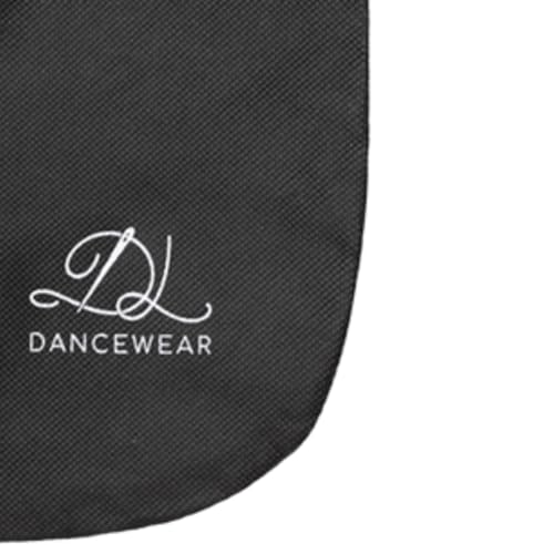 DL DANCEWEAR - Bolsa porta puntas de bailarina para niña/baile/ensayos académicos/exposiciones/espectáculos/entrenamiento (negro y blanco)