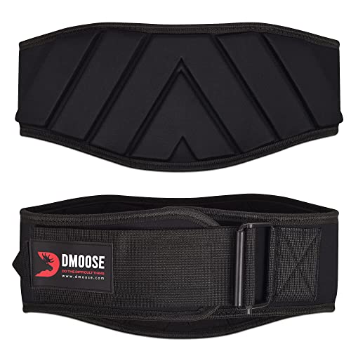 DMoose,Cinturón de gimnasio para hombres para levantamiento de pesas, cinturón de peso, gimnasio, sentadillas, levantamiento de pesas, entrenamiento de levantamiento de pesas, color negro, pequeño