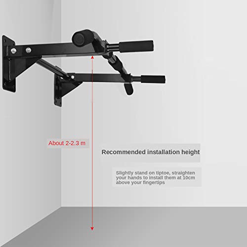 DnKelar Barra de abdominadas de Pared Barra de tracción con Seis Asas Antideslizantes Tonillos Broca Entrenador Multifuncional, Seguro y Robusto, Carga máx. 150 kg