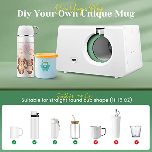 Do-Electr Prensa Térmica para Tazas 11-15oz Máquina de Prensado de Tazas con 3 configuraciones Prensa de Calor para Tazas de Sublimación para tazas de cerámica, tazas de vidrio y tazas de metal