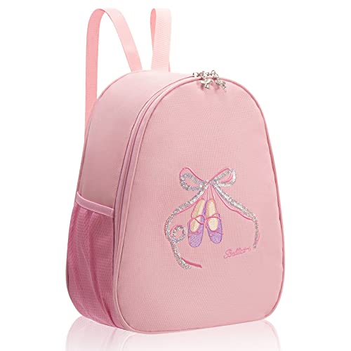 DoGeek Bolsa de Ballet niña Bolsa de Danza con diseño de Zapatos de Ballet los niños pequeños Mochila