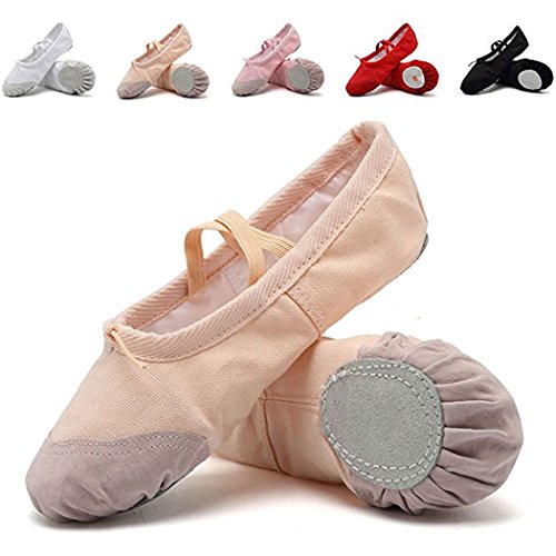 DoGeek Transpirable Zapatos de Ballet Zapatillas de Ballet de Danza Baile para Niña (32 EU, Rosa 2)