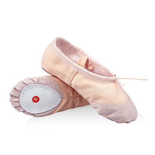 DoGeek Transpirable Zapatos de Ballet Zapatillas de Ballet de Danza Baile para Niña (32 EU, Rosa 2)