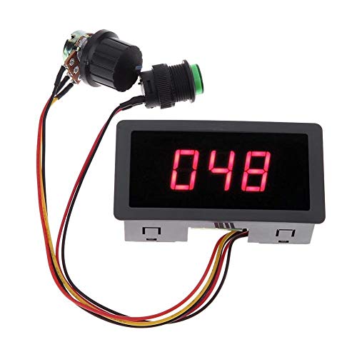 DollaTek Regulador Digital de Velocidad Variable del Controlador de Motor DC 6V 12V 24V PWM