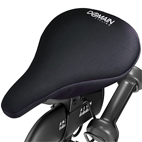 Domain Cycling Prima De La Bici del Asiento del Gel De La Cubierta del Amortiguador 10.5 "X 7" - El Más Cómodo Sillín Pad para Clase De Spinning O Ciclismo Al Aire Libre