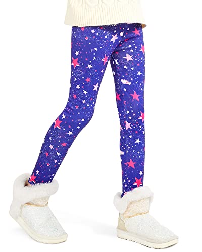 Domee Leggins Termicos Invierno Forro Polar Niña Pack de 2 Azul + Rosa 11 Años (Tamaño del Fabricante 160)