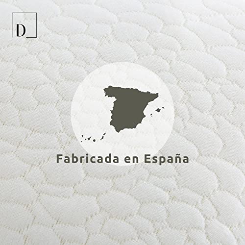 Donegal Collections - Almohada Viscoelástica con Copos 100% Viscoelasticos 135 cm. Termoregulable, Antiacaros, Tejido Strech de Gran Adaptabilidad. Fabricado en España.