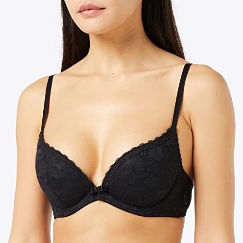 DORINA D17256A5-2P, Sujetador Para Mujer, Multicolor (Negro/Blanco), 90A (talla del fabricante: 34A), Pack de 2