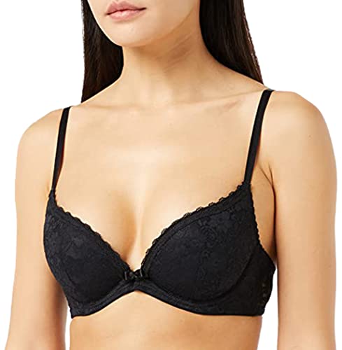 DORINA D17256A5-2P, Sujetador Para Mujer, Multicolor (Negro/Blanco), 90A (talla del fabricante: 34A), Pack de 2