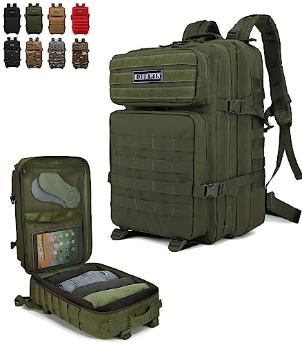 Doshwin 40L Mochila Táctica Militar Camuflaje Molle Assault Pack (Oliva)