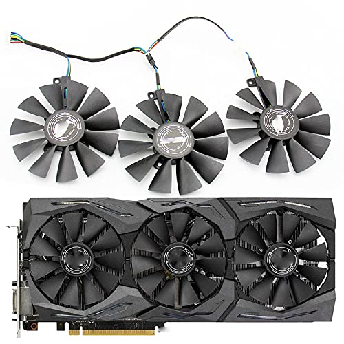 Dotodo Ventilador de refrigeración para tarjetas gráficas FDC10U12S9-C FDC10H12S9-C de 87 mm para ASUS GTX 980 Ti R9 390X 390 GTX 1060 1070 1080 Ti RX 480 RX480