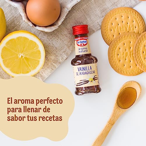 DR. OETKER Aroma natural de vainilla de Madagascar (35 ml), esencia de vainilla líquida para postres y batidos, extracto de vainilla para repostería (10 dosificaciones)