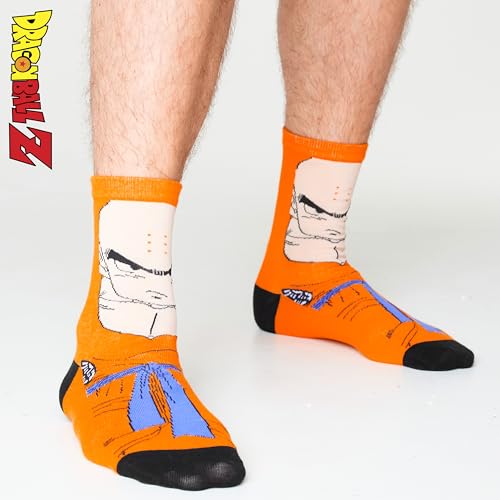 Dragon Ball Z Calcetines Hombre - 5x Pack Calcetines Hombre - Talla 40-46, Calcetines Algodon Hombre - Regalo Navidad