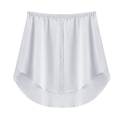 Dreafly Extensores de Camisa para Mujer, Capas Ajustables, Blusas Falsas, Dobladillo Inferior con Cintura elástica, Minifalda, Dobladillo a la Moda, Uso de Media Longitud, Minifalda Dividida, extens