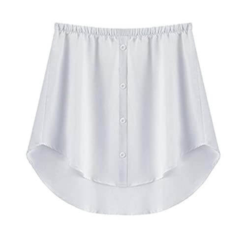 Dreafly Extensores de Camisa para Mujer, Capas Ajustables, Blusas Falsas, Dobladillo Inferior con Cintura elástica, Minifalda, Dobladillo a la Moda, Uso de Media Longitud, Minifalda Dividida, extens