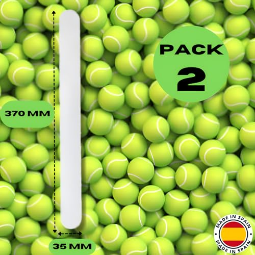 DROCODO Pack 2 Protectores de Pala de Pádel Transparentes - Rugosos y Duraderos - Accesorios Esenciales para la Cabeza de tu Pala de Padel - Silicona Fácil Sustitución - 35x370mm