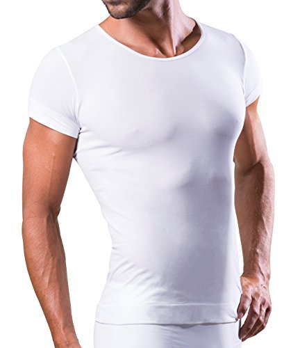 Dr.Walt - Camiseta Interior Hombre con Hilos técnicos Deportivos para Uso Diario, térmico, Ultraligero y bacteriostático, sin Costuras e Invisible Debajo de la Camisa o el Polo.