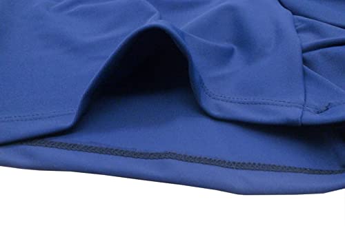 Dtone Pantalón corto para niña para danza gimnasia, pantalones cortos de gimnasia con purpurina brillante, azul marino, 5-6 Años