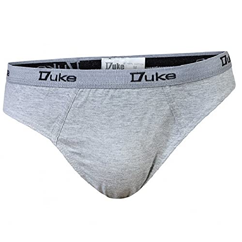 Duke - Calzoncillos de algodón Modelo London en Talla Grande para Hombre (Paquete de 3) (8XL) (Negro/Gris/Azul Marino)