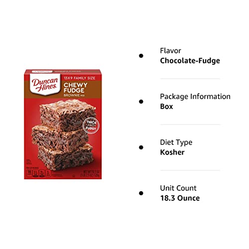 Duncan Hines Chewy Fudge Premium Brownie Mix