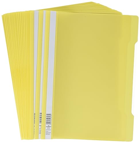 Durable 252304 Archivo visual (A4 estándar, PP) 25 pcs. amarillo