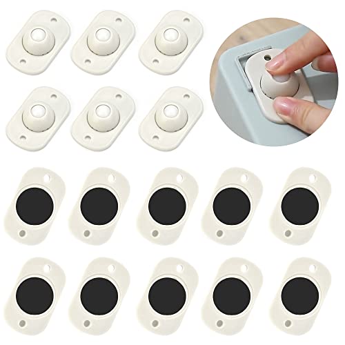 DURANTEY 16 Pcs Mini Ruedas Adhesivas y Giratorias 360 ° de Plástico - Polea para Caja Almacenamiento en Muebles Pequeños