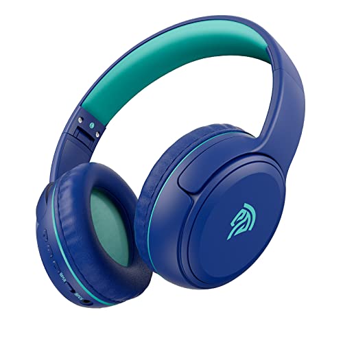 EasySMX Auriculares Inalámbricos Niños, [Regalo Niño] Cascos Bluetooth de Diadema para Niños, Límite de Volumen 85/93db Plegables Micrófono Incorporado Adecuado para Teléfono/Tableta/PC, 3 a 12 Años