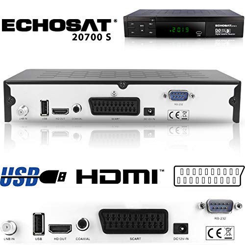 Echosat 20700 HD Demodulador de satélite FTA HD