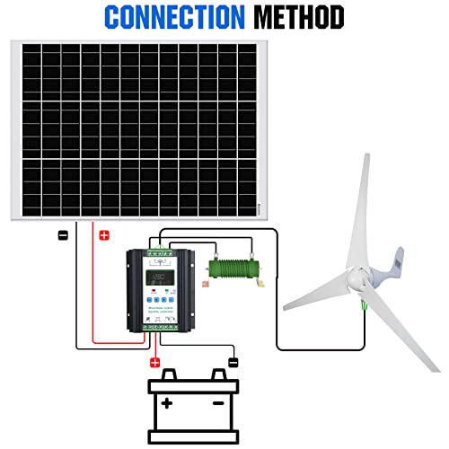 ECO-WORTHY Sistema de Aerogeneradores Solare 400W 500W 600W 12V (500W Kit)