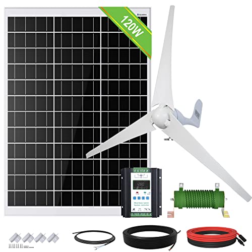 ECO-WORTHY Sistema de Aerogeneradores Solare 400W 500W 600W 12V (500W Kit)