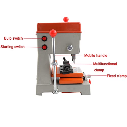 ECUTEE Máquina Copiadora de llaves Fresadora llaves, multiplicador de llaves, máquina fresadora de columnas, copiadora automática de llaves, herramienta profesional de cerrajero 120 W