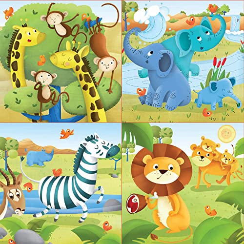 Educa - Conjunto de Puzzles Progresivos Infantiles de 6/9/12/16 Piezas. Animales de la Granja. A Partir de 3 4 años (17147)