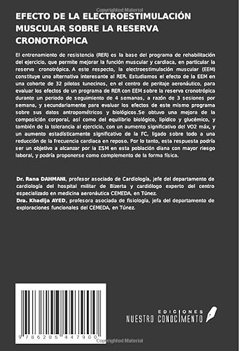 EFECTO DE LA ELECTROESTIMULACIÓN MUSCULAR SOBRE LA RESERVA CRONOTRÓPICA