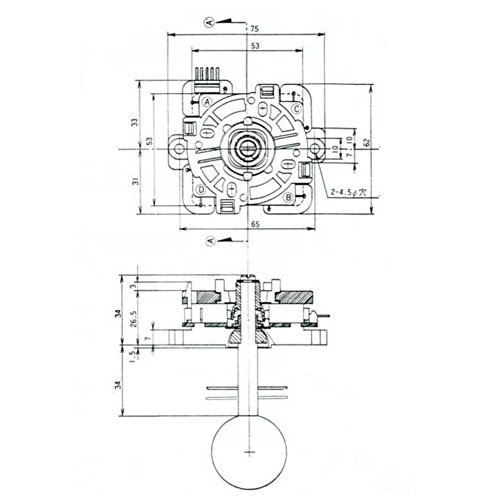 EG STARTS Arcade Classic Competition 5 Pin Stick 5P Rocker 8 Maneras Joystick para PC Xbox 360 PS2 PS3 Juegos KOF SNK Arcade DIY Kit Parts Mame Jamma Machine Gaming (Rojo)