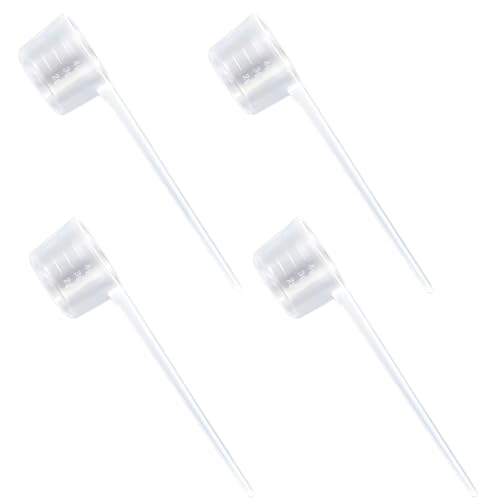 EIHI 4 Piezas Cuchara Medidora Gramos De Plastico, Cucharas Medidoras Gramos, Cucharas Medidoras, Transparente Medidor Gramos Cuchara Dosificadora 5G Para Cocina Condimento Aceite Café,Scoop Proteina