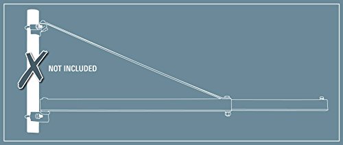 Einhell Brazo giratorio SA 1100 (montaje partir de 3mm de grosor pared, giro 180°, carga en voladizo a 750mm hasta 600kg / a 1.100mm hasta 300kg, incl. casquillo para tubo acero de 48mm diámetro)