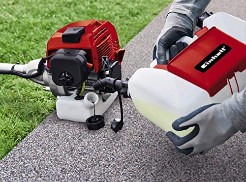 Einhell Desbrozadora de gasolina GC-BC 52 I AS. 1,5 kW, motor de 2 tiempos de baja vibración, Quick Start, incl. cuchilla de 3 dientes y carrete de hilo doble con avance automático, Multicolor