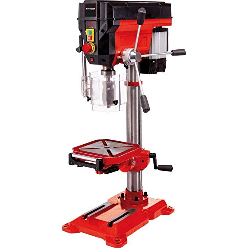 Einhell Taladro de columna TE-BD 750 E (750 W, control veloc. variable, portabrocas de acción rápida para brocas 1-16 mm, toma MK2, mesa ajustable en altura/inclinable/giratoria)